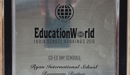 Education World Award India School (2019-20) - Ryan International School, Ravigram