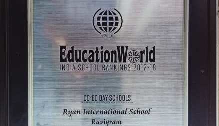 Education World Award India School (2017-18) - Ryan International School, Ravigram