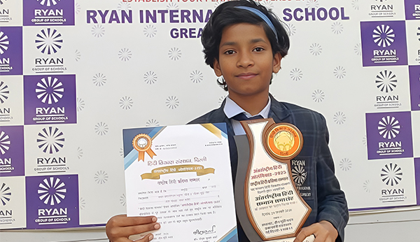 National Winner at International Hindi Olympiad