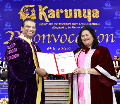 Ryan Group_Dr. Madam Grace Pinto awarded Doctor of Letters (Honoris Causa)