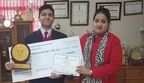 Akshat Monga ranked 1st - Ryan International School, Sec-25, Rohini