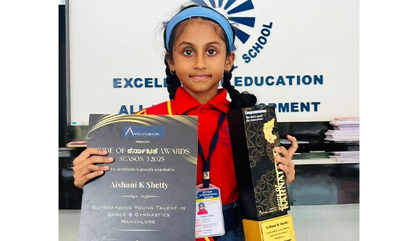 Outstanding Young Talent Award – Ms. Aishani K Shetty