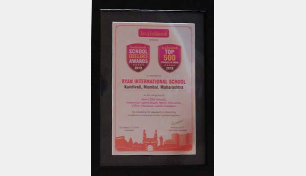 Brainfeed School Excellence Award - Ryan International School, Kandivali East