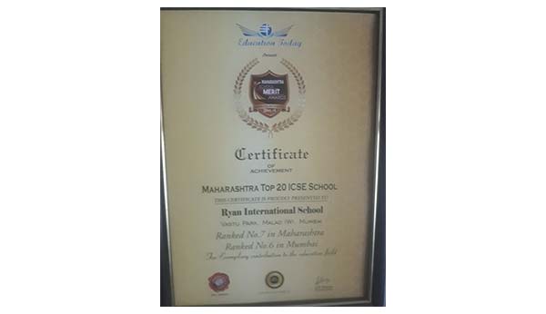Maharashtra Top 20 ICSE School - Ryan International School, Malad