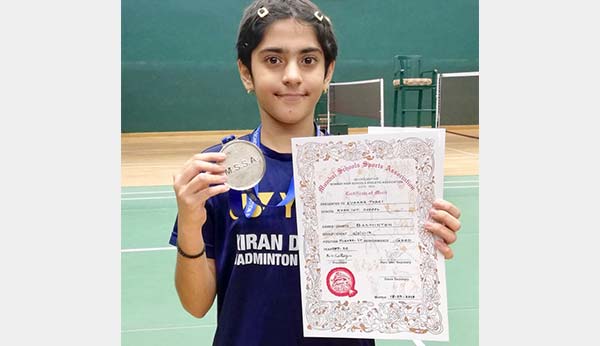 Evanna Tyagi gets a Silver medal for Badminton - Ryan International School, Kandivali East