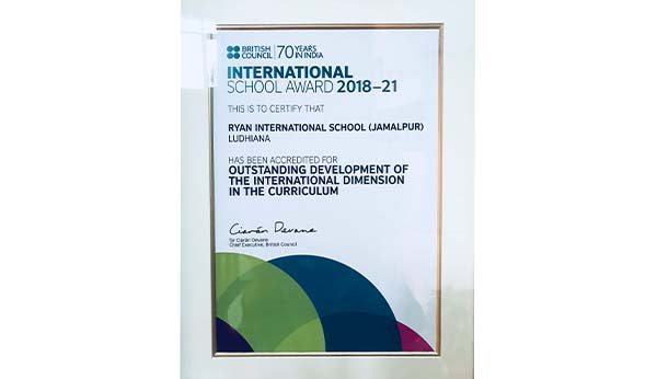 International School Award (ISA) - Ryan International School, Jamalpur - Ryan Group