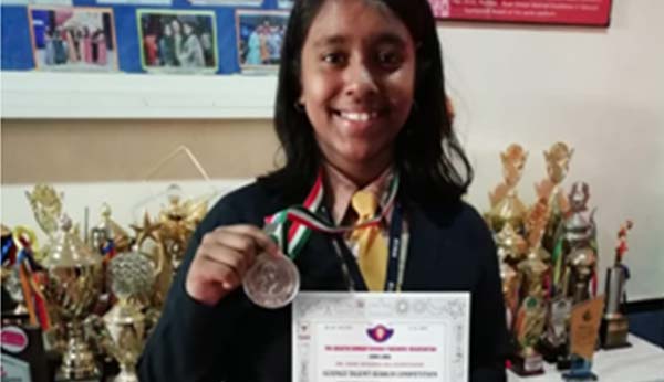 Jahnabi Roy wins a Silver medal - Ryan International School, Kandivali East