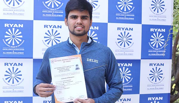 Karan Chaudhary bagged the 3rd prize - Ryan International School, Sec-25, Rohini