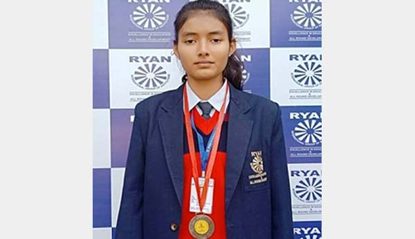 Khushi Raghav Became the Meritorious Performer - Ryan International School, Bhondsi, Gurgaon