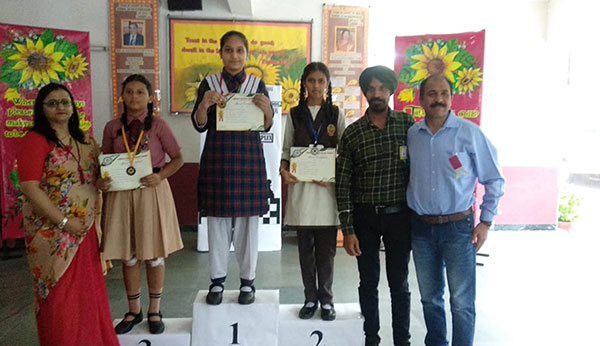 LSSC INTER SCHOOL CHESS TOURNAMENT 2019 first place won by Mst Abhiraj Singh and Mst Khushagra Mi - Ryan International School, Dugri