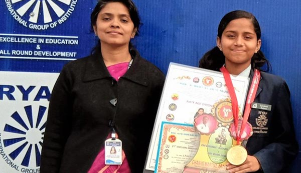 Lakshmi Rajeev won the Karate State Level Championship