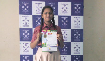 Ms. Anshita Choubey has won Gold Medal in International Mathematics Olympiad (IMO) - Ryan Intetrnational School, SXHS Jabalpur