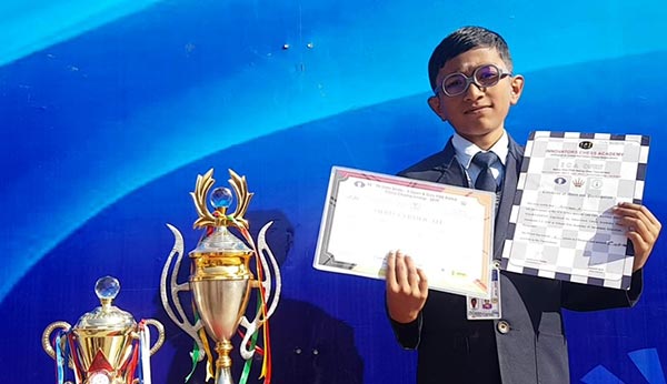 Mithiran A won the Chess Tournament U-10 - Ryan International School Kundalahalli - Ryan Group