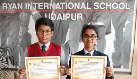 Ms. Priyanka Mukherjee, Mst. Himank Singhvi - Ryan international School, Udaipur