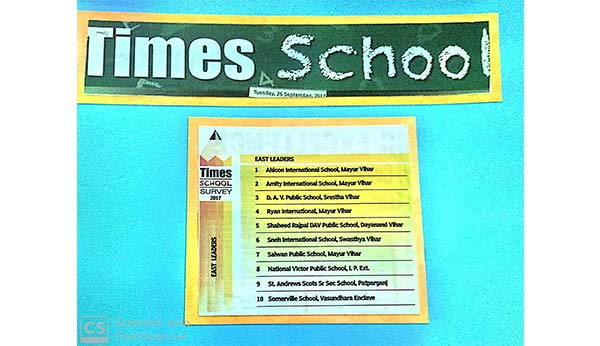 TIMES SCHOOL SURVEY – 2017 - Ryan International School, Mayur Vihar