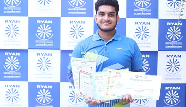 Sammar Raina bagged a bronze and a gold - Ryan International School, Sec-25, Rohini
