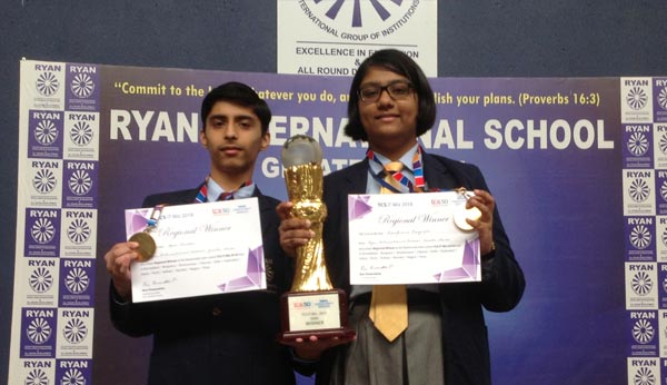 Sampurna Das Gupta and Garv Tandon got Gold Medals at TCS IT Wiz 2018