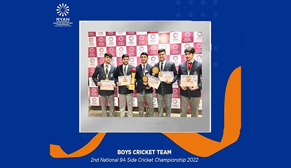 Boys Cricket Team - Ryan International School, Sec-25, Rohini