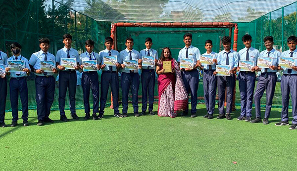 Football Match held at St. Xavier's School