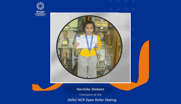 Champion at Delhi/NCR Open Roller Skating - Ryan International School, Sec-25, Rohini