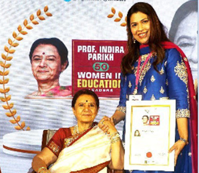 Prof. Indira Parikh 50 Women in Education Leaders Award