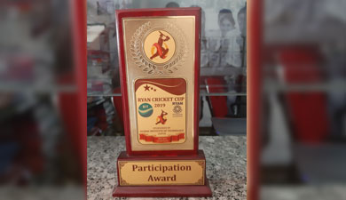 Participation Award for Ryan Cricket Cup - Ryan International School, Jagatpura