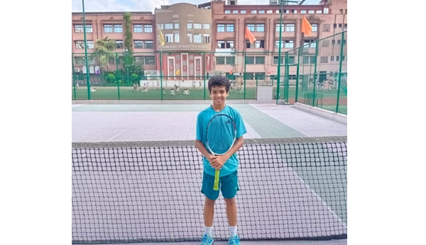 Serve, Smash and Win! Viraj Chaudhary, 5th Rank in Lawn Tennis, U-12 boys category in India.
