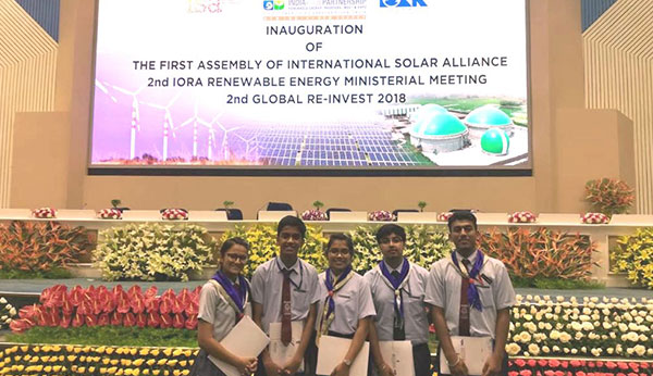 5 Students Participated in International Solar Alliance