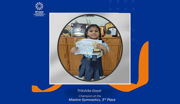 Champion at Mantra Gymnastics - Ryan International School, Sec-25, Rohini