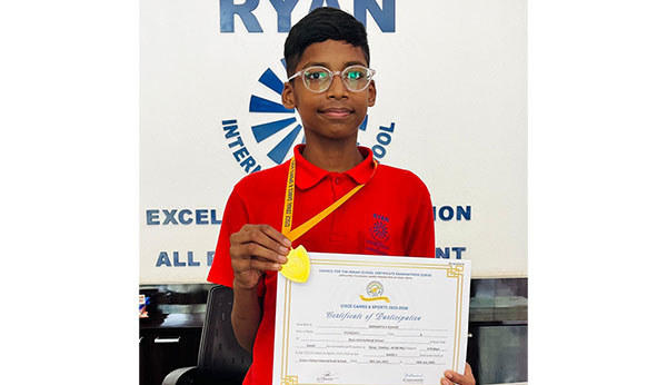 Swimming Achievement – Mst. Vedhanth V Kumar