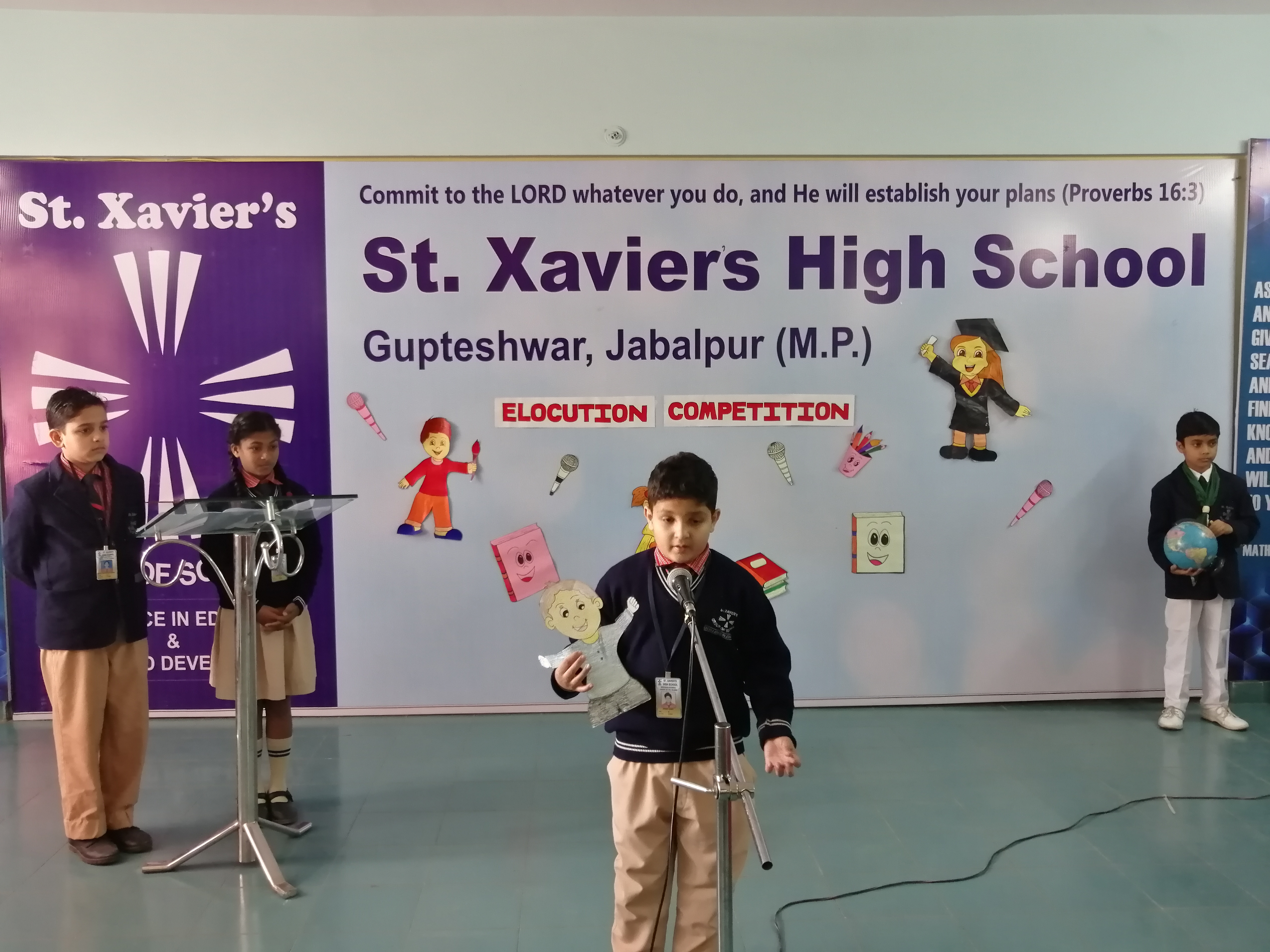 Elocution competition - Ryan Intetrnational School, SXHS Jabalpur