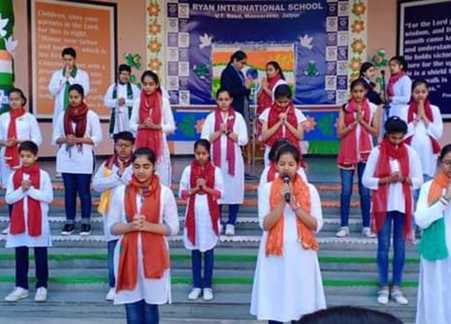 A Gesture of Patriotic Fervour Republic Day Ceremony at Ryan’s - Ryan International School, Jaipur