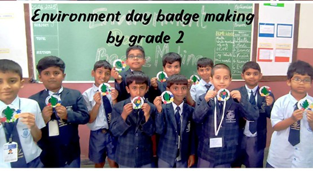 Environment Week Badge making