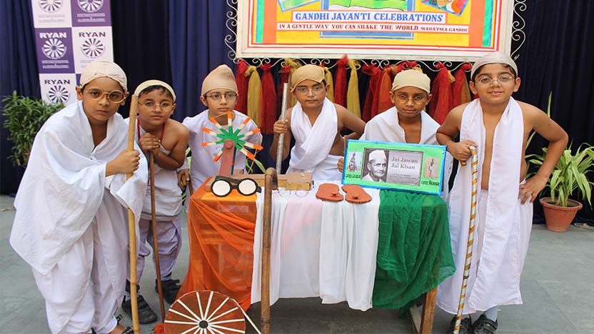 Gandhi Jayanti - Ryan International School, Mayur Vihar