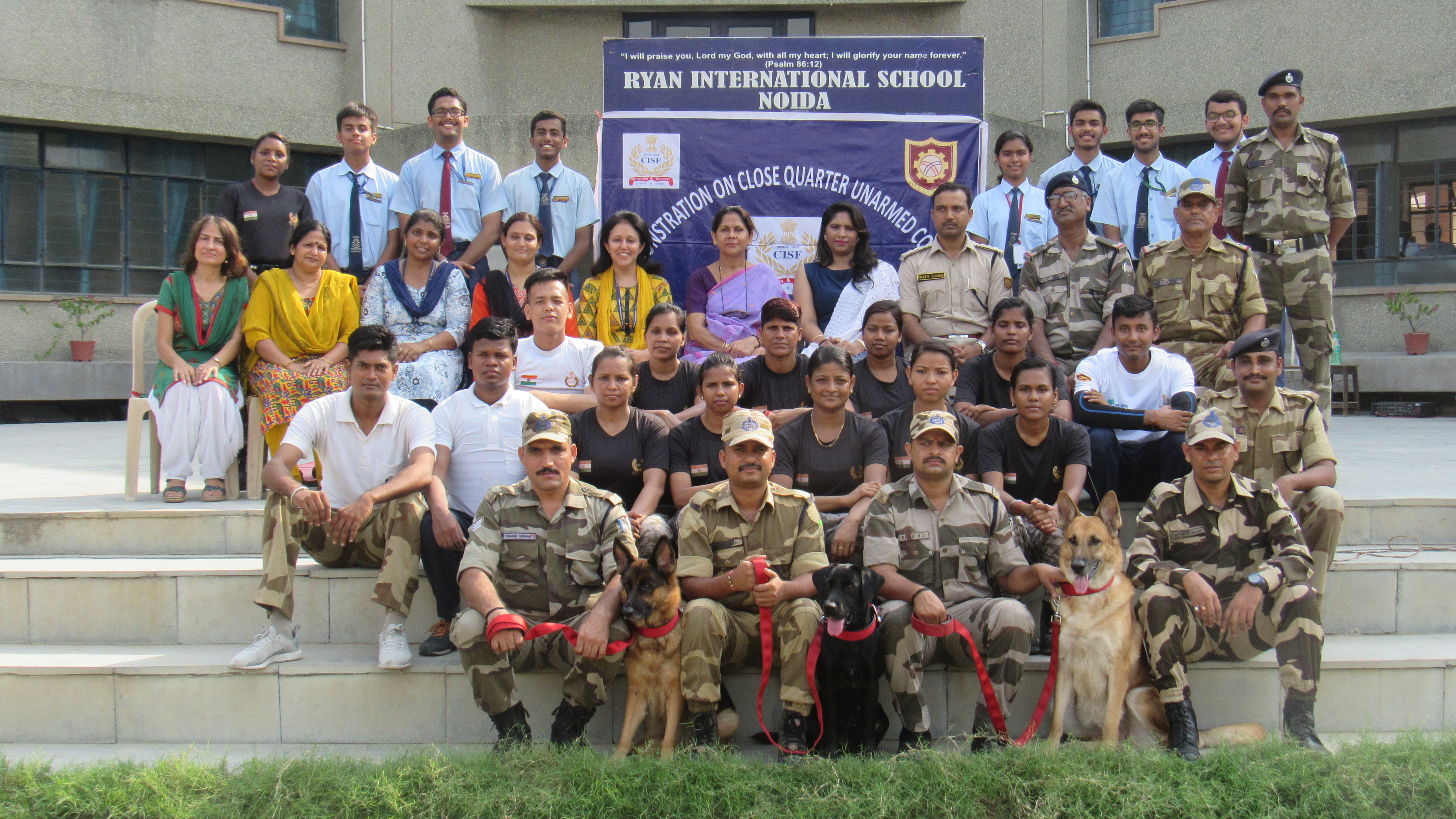 CISF Demonstration - Ryan International School, Sector 39