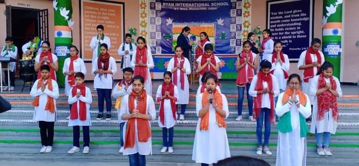 A GESTURE OF PATRIOTIC FERVOUR REPUBLIC DAY CEREMONY AT RYANS - Ryan International School, Jaipur