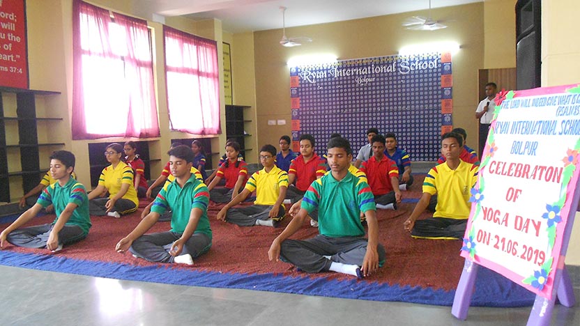 International Yoga Day - Ryan International School, Bolpur