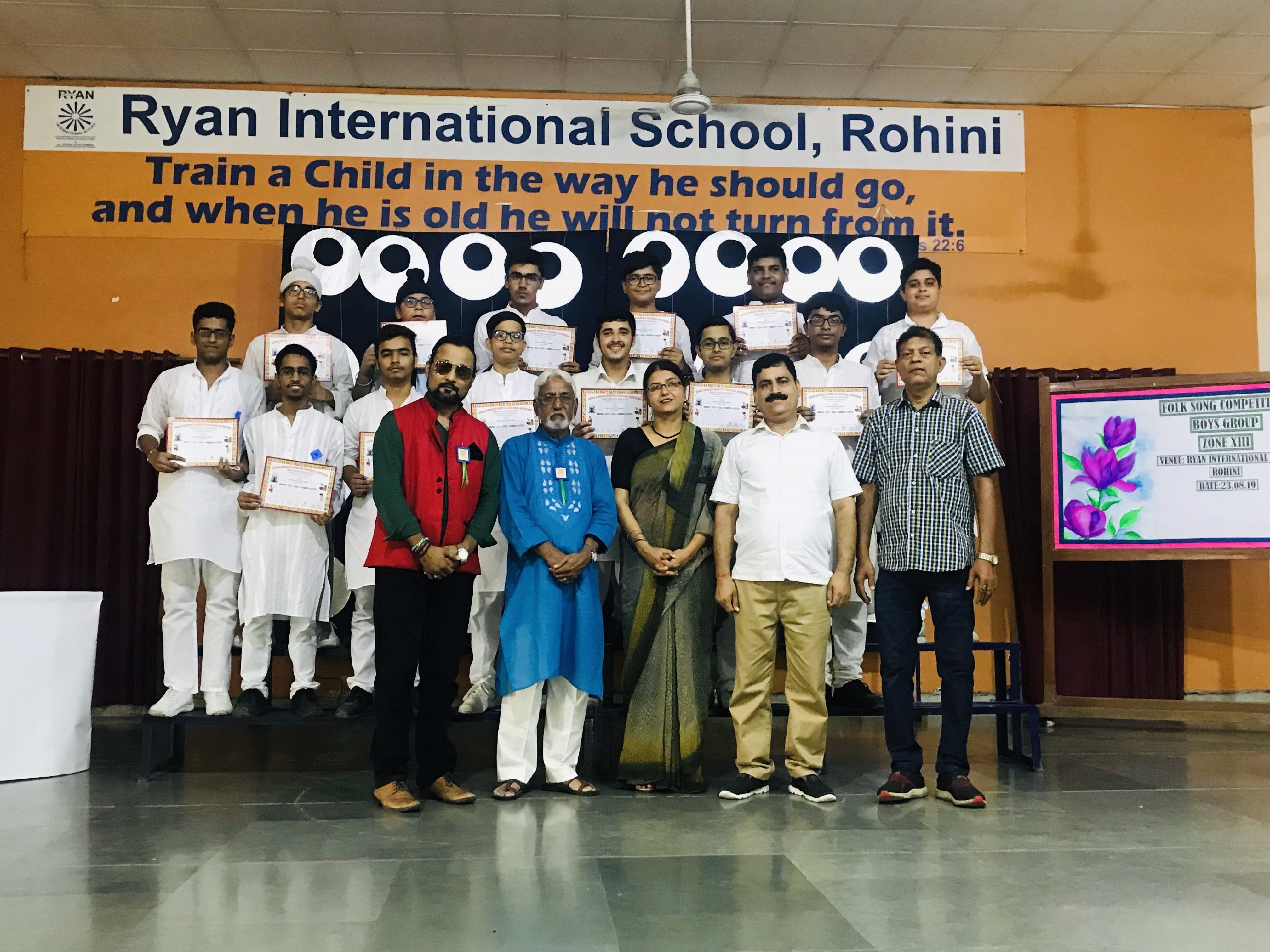 Zonal Folk Singing - Ryan International School, Sec-25, Rohini