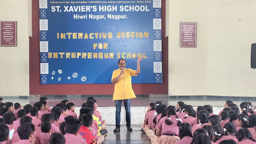Session for Entrepreneur School - Ryan International School Hiwri Nagar,Nagpur