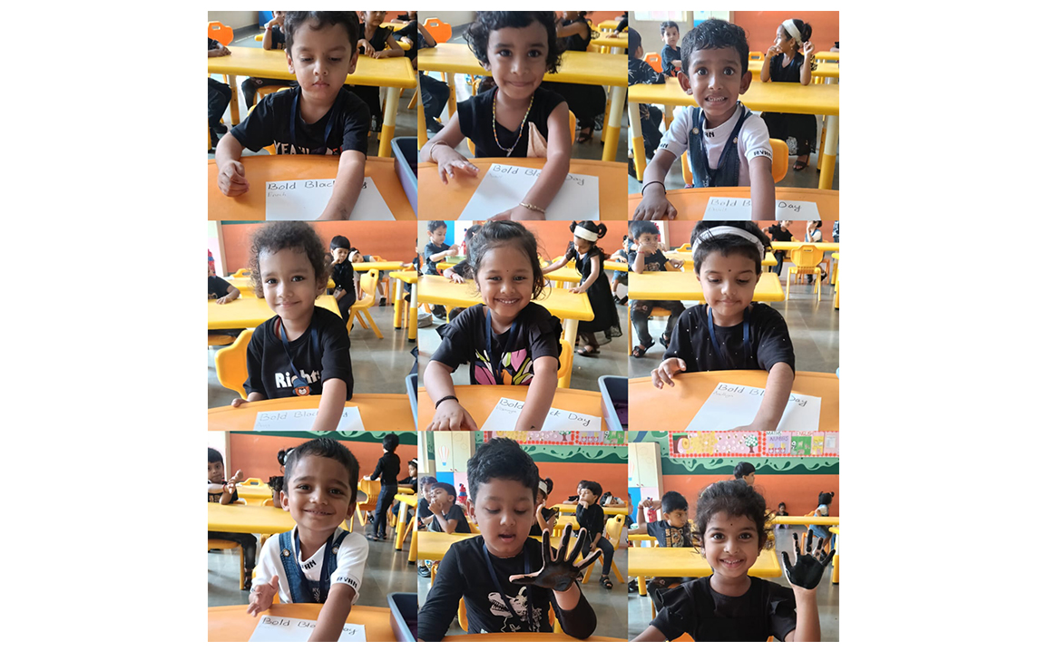 Montessori Bold Black day