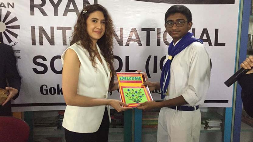 Interaction with Celebrity Nutritionist Miss.Pooja Makhija - Ryan International School, Goregaon East