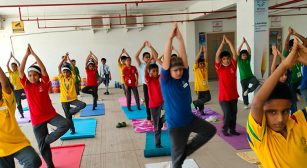 Yoga Day at Ryan International School, Dombivli
