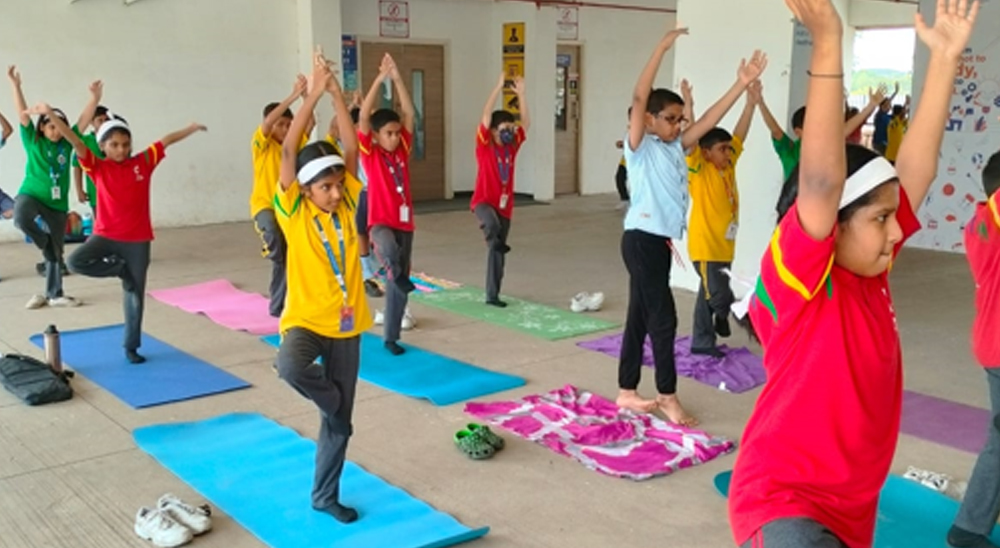 Yoga Day at Ryan International School, Dombivli