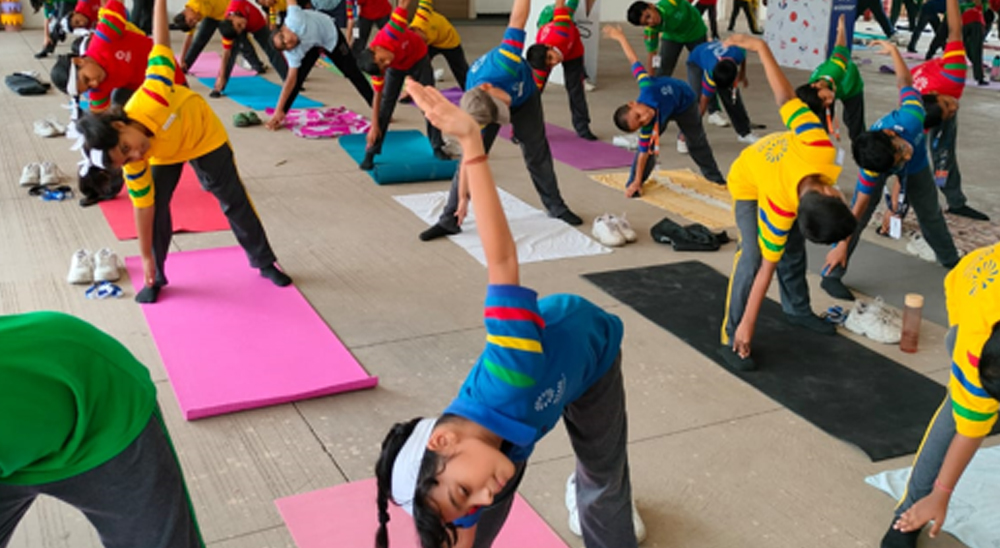 Yoga Day at Ryan International School, Dombivli