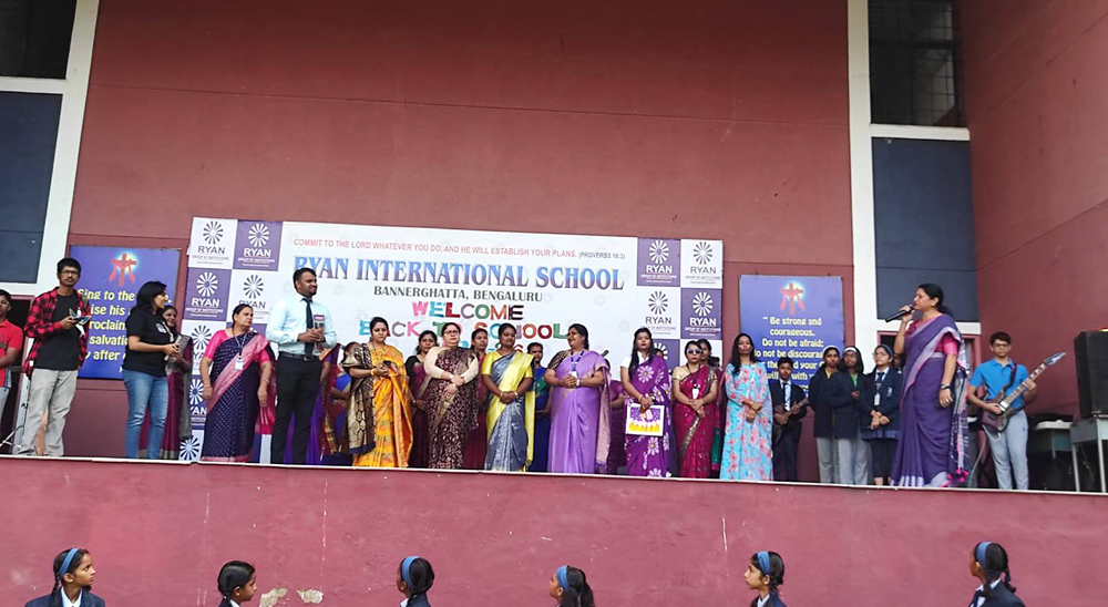 Reopening Day assembly Reopening Day assembly