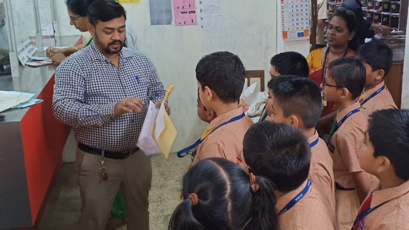 Field trip to Post Office - Ryan International School,Ambernath