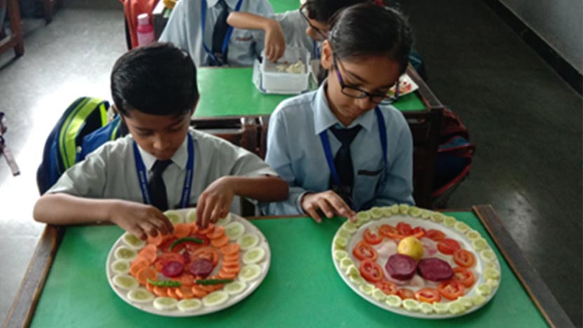 Salad Making Activity - Ryan International School, Indore