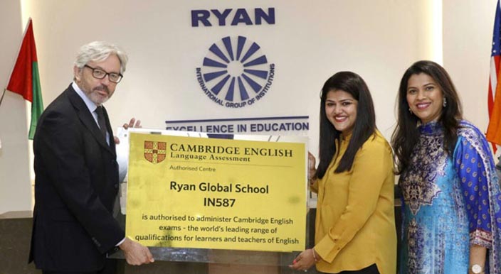 Ryan Global School is now exam center of Cambridge English Language Assessment