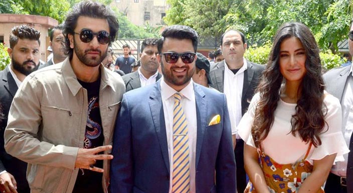 Ranbir Kapoor and Katrina Kaif visit to RIS Vasant Kunj