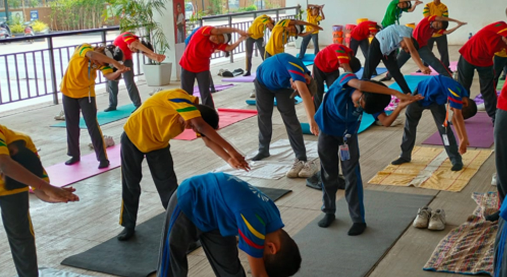 Yoga Day at Ryan International School, Dombivli